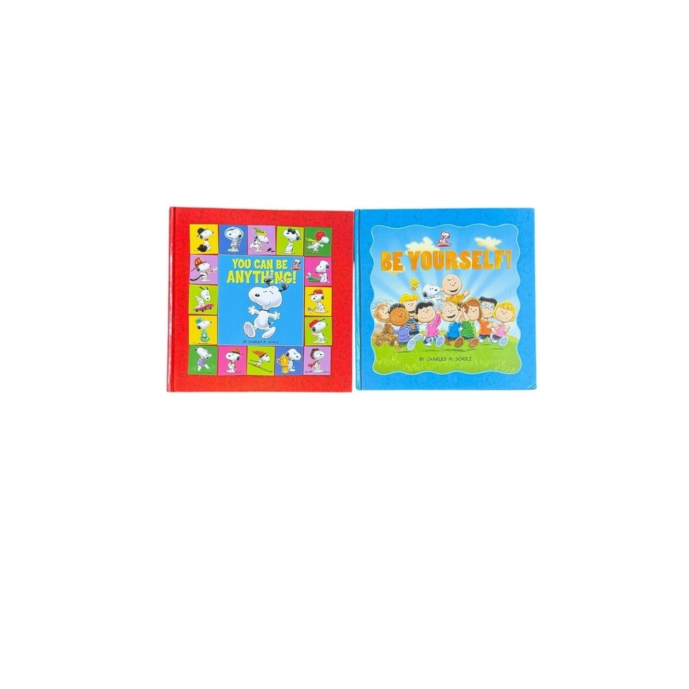 Peanuts Snoopy Hardcover Book Lot Be Yourself You Can‎ Be Anything Gift
